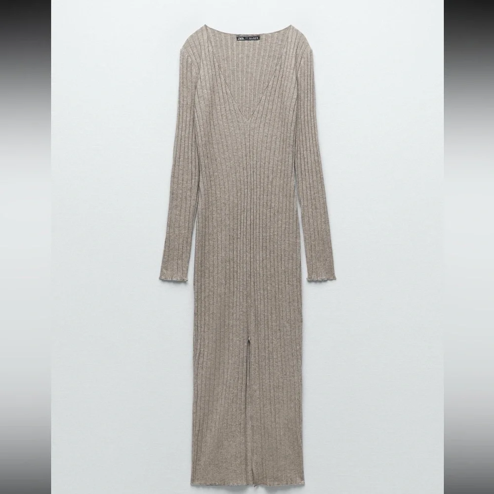 Zara Ribbed Soft Dress - Picture 2 of 5
